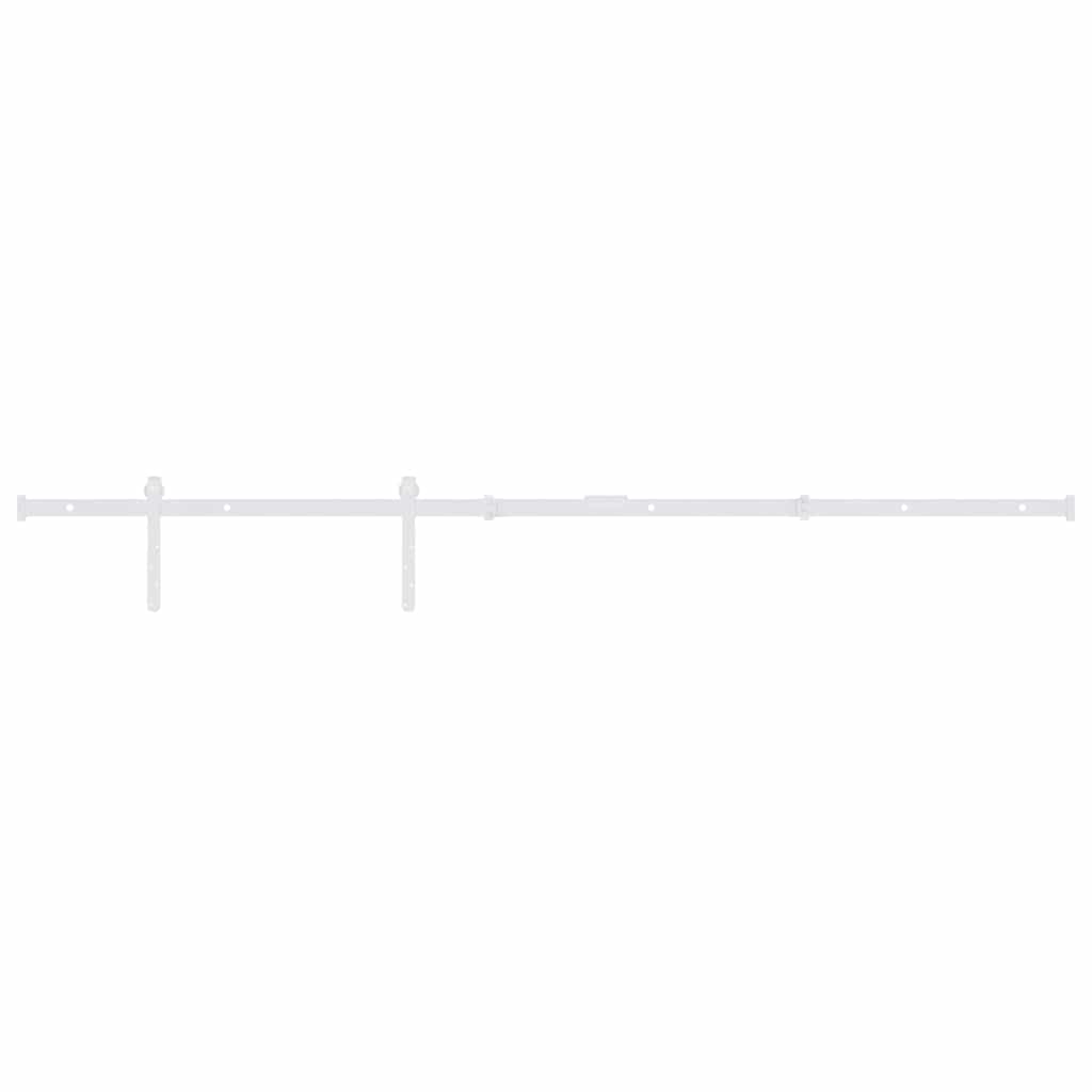Mini Schiebetürbeschlag Set für Schranktüren Carbonstahl 122 cm