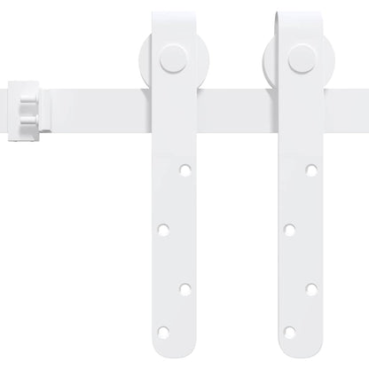 Mini Schiebetürbeschlag Set für Schranktüren Carbonstahl 122 cm