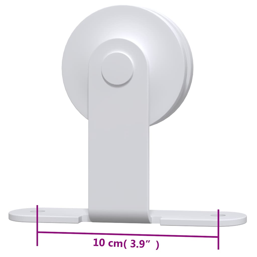 Schiebetürbeschlag 183 cm Stahl Weiß
