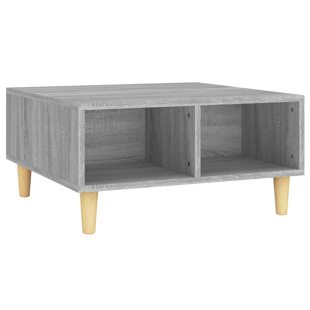 Table basse Sonoma grise 60x60x30 cm en bois