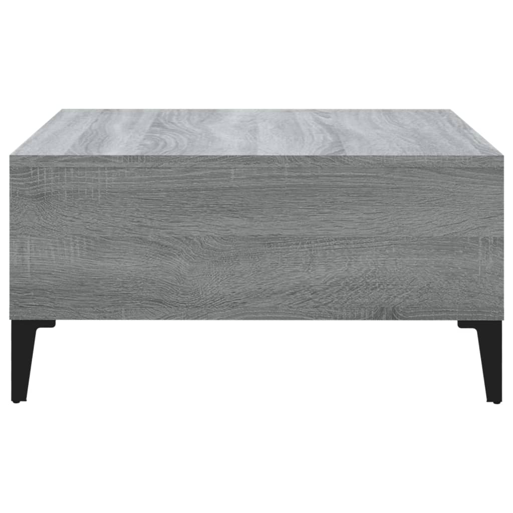 Table basse Sonoma grise 60x60x30 cm en bois