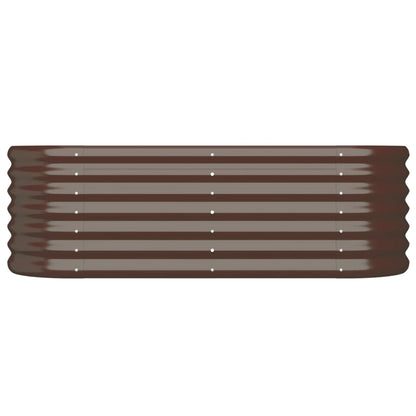 Hochbeet Verzinkter Stahl 114x40x36 cm Braun