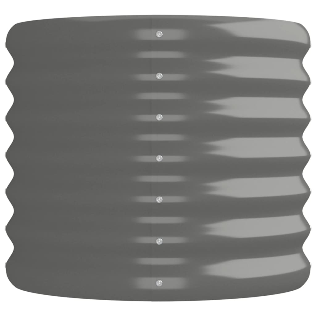 Hochbeet Verzinkter Stahl 152x40x36 cm Grau
