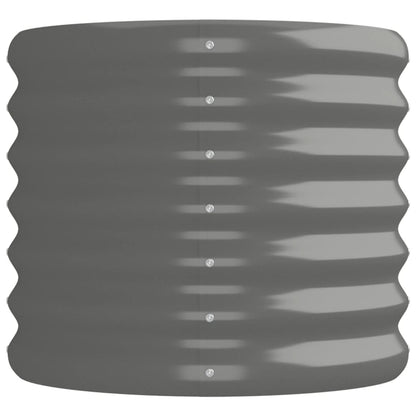 Hochbeet Verzinkter Stahl 152x40x36 cm Grau