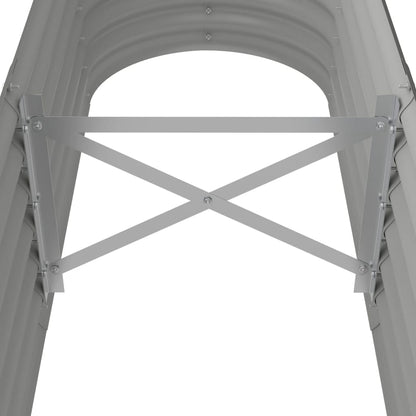 Hochbeet Verzinkter Stahl 152x40x36 cm Grau