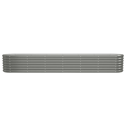 Hochbeet Verzinkter Stahl 260x40x36 cm Grau