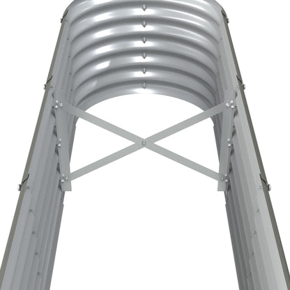 Hochbeet Verzinkter Stahl 332x40x36 cm Grau
