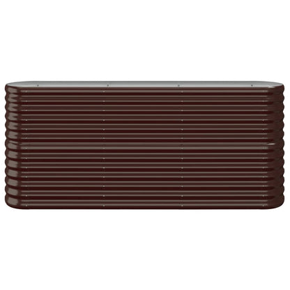 Hochbeet Verzinkter Stahl 152x40x68 cm Braun