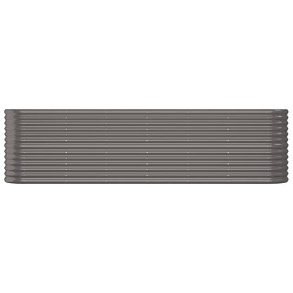 Hochbeet Verzinkter Stahl 260x40x68 cm Grau