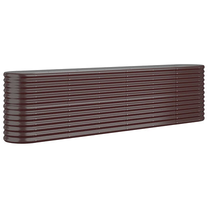 Hochbeet Verzinkter Stahl 260x40x68 cm Braun
