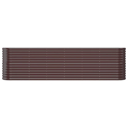 Hochbeet Verzinkter Stahl 260x40x68 cm Braun