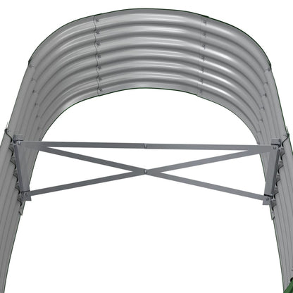 Hochbeet Verzinkter Stahl 152x80x36 cm Grün