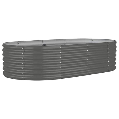 Hochbeet Verzinkter Stahl 152x80x36 cm Grau