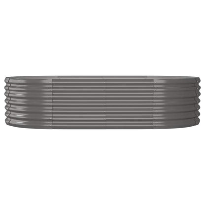 Hochbeet Verzinkter Stahl 152x80x36 cm Grau