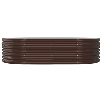 Hochbeet Verzinkter Stahl 152x80x36 cm Braun