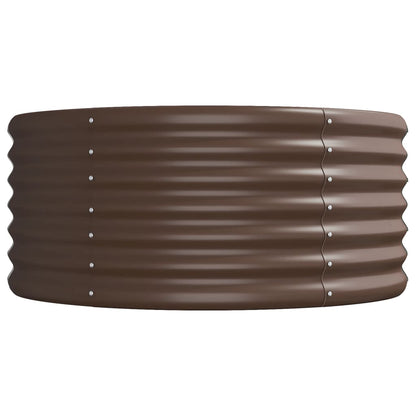 Hochbeet Verzinkter Stahl 224x80x36 cm Braun