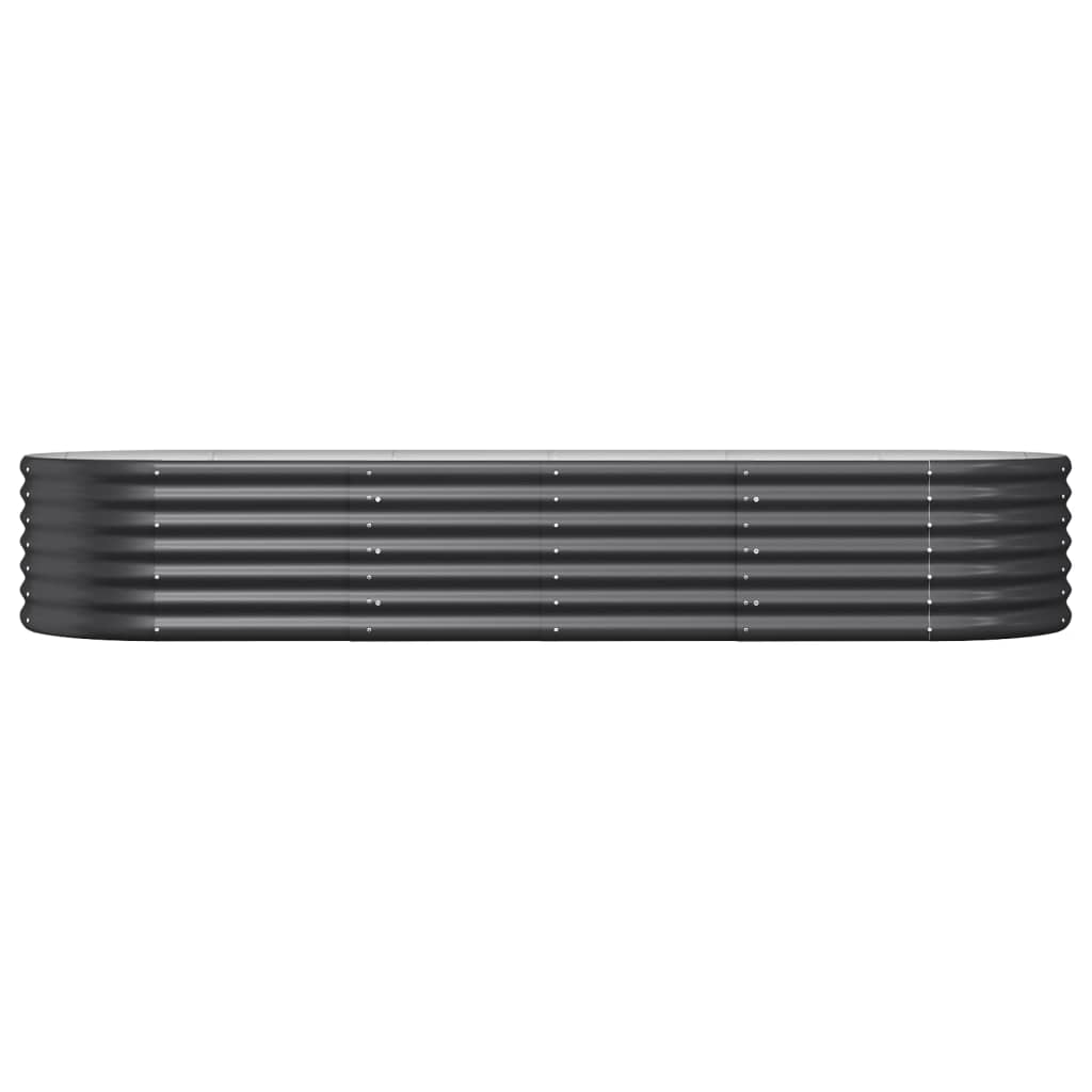 Hochbeet Verzinkter Stahl 224x80x36 cm Anthrazit