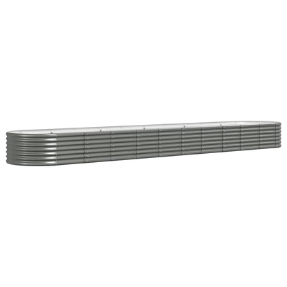 Hochbeet Verzinkter Stahl 440x80x36 cm Grau