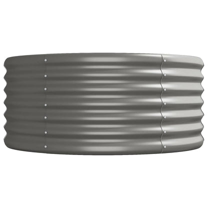 Hochbeet Verzinkter Stahl 440x80x36 cm Grau