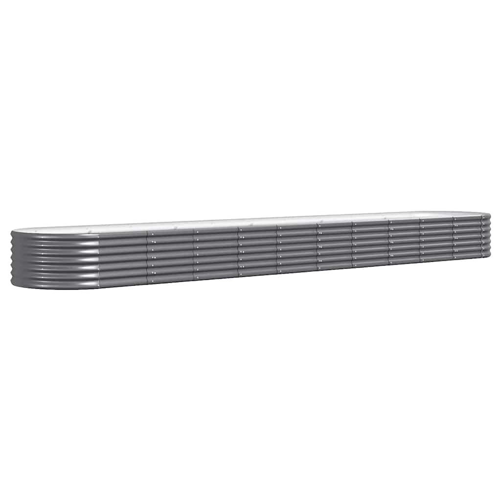 Hochbeet Verzinkter Stahl 440x80x36 cm Anthrazit