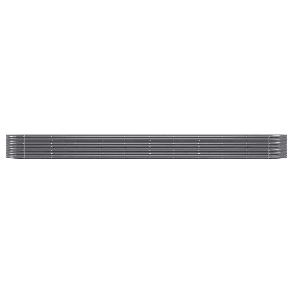 Hochbeet Verzinkter Stahl 440x80x36 cm Anthrazit