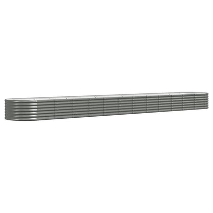 Hochbeet Verzinkter Stahl 512x80x36 cm Grau