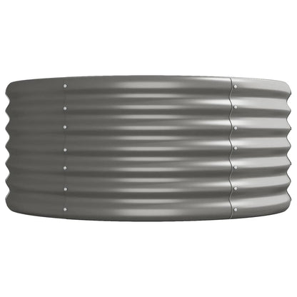Hochbeet Verzinkter Stahl 620x80x36 cm Grau
