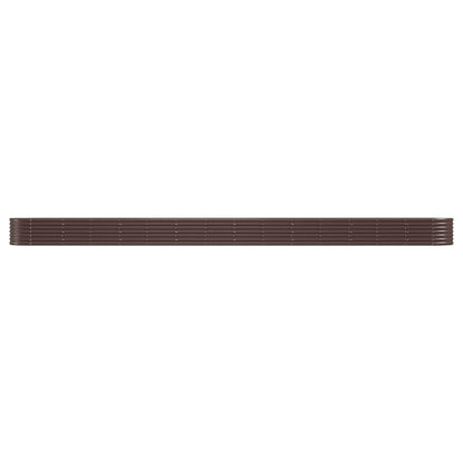 Hochbeet Verzinkter Stahl 620x80x36 cm Braun