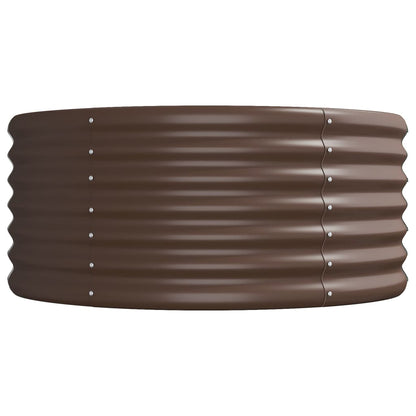 Hochbeet Verzinkter Stahl 620x80x36 cm Braun