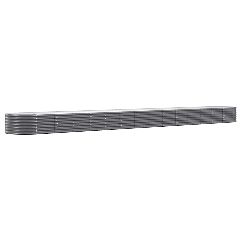 Hochbeet Verzinkter Stahl 620x80x36 cm Anthrazit