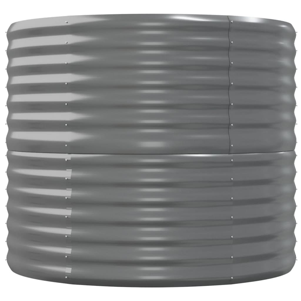 Lit surélevé en acier thermolaqué 152x80x68 cm gris