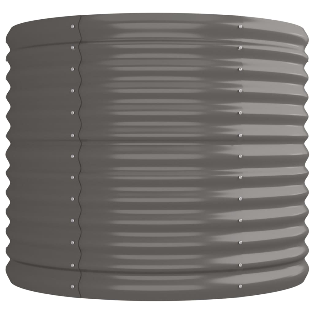 Hochbeet Verzinkter Stahl 224x80x68 cm Grau