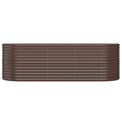 Hochbeet Verzinkter Stahl 224x80x68 cm Braun