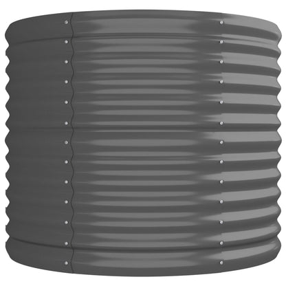 Hochbeet Verzinkter Stahl 296x80x68 cm Grau