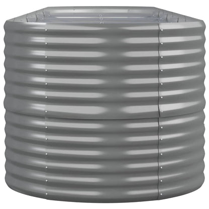 Hochbeet Verzinkter Stahl 368x80x68 cm Grau