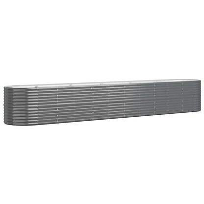 Hochbeet Verzinkter Stahl 440x80x68 cm Anthrazit