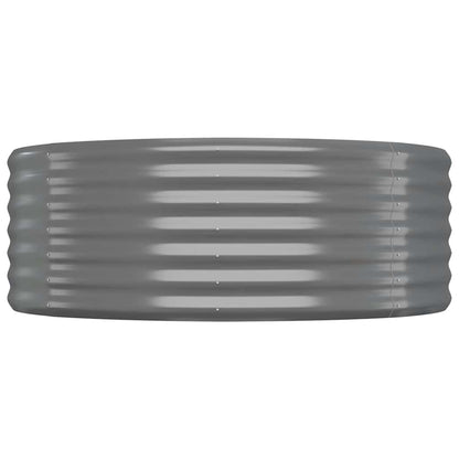 Hochbeet Verzinkter Stahl 100x100x36 cm Grau