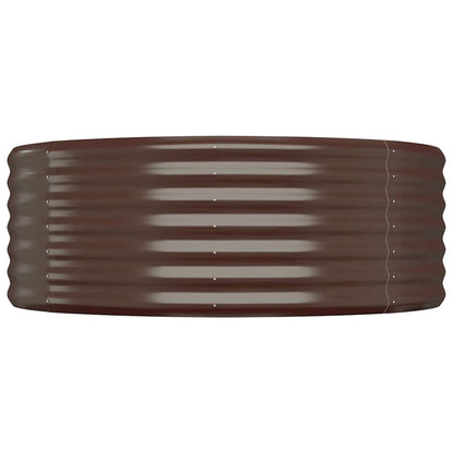 Hochbeet Verzinkter Stahl 100x100x36 cm Braun