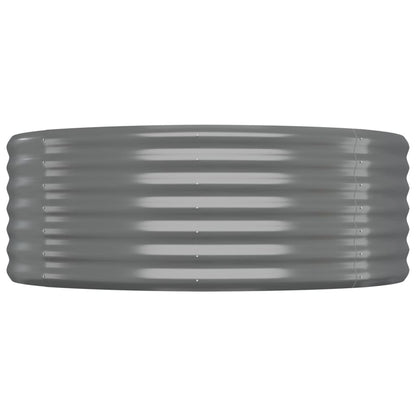 Hochbeet Verzinkter Stahl 322x100x36 cm Grau