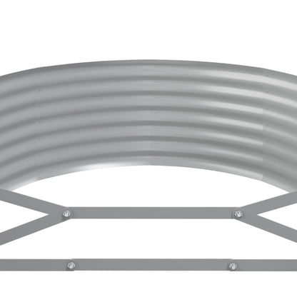 Hochbeet Verzinkter Stahl 322x100x36 cm Grau