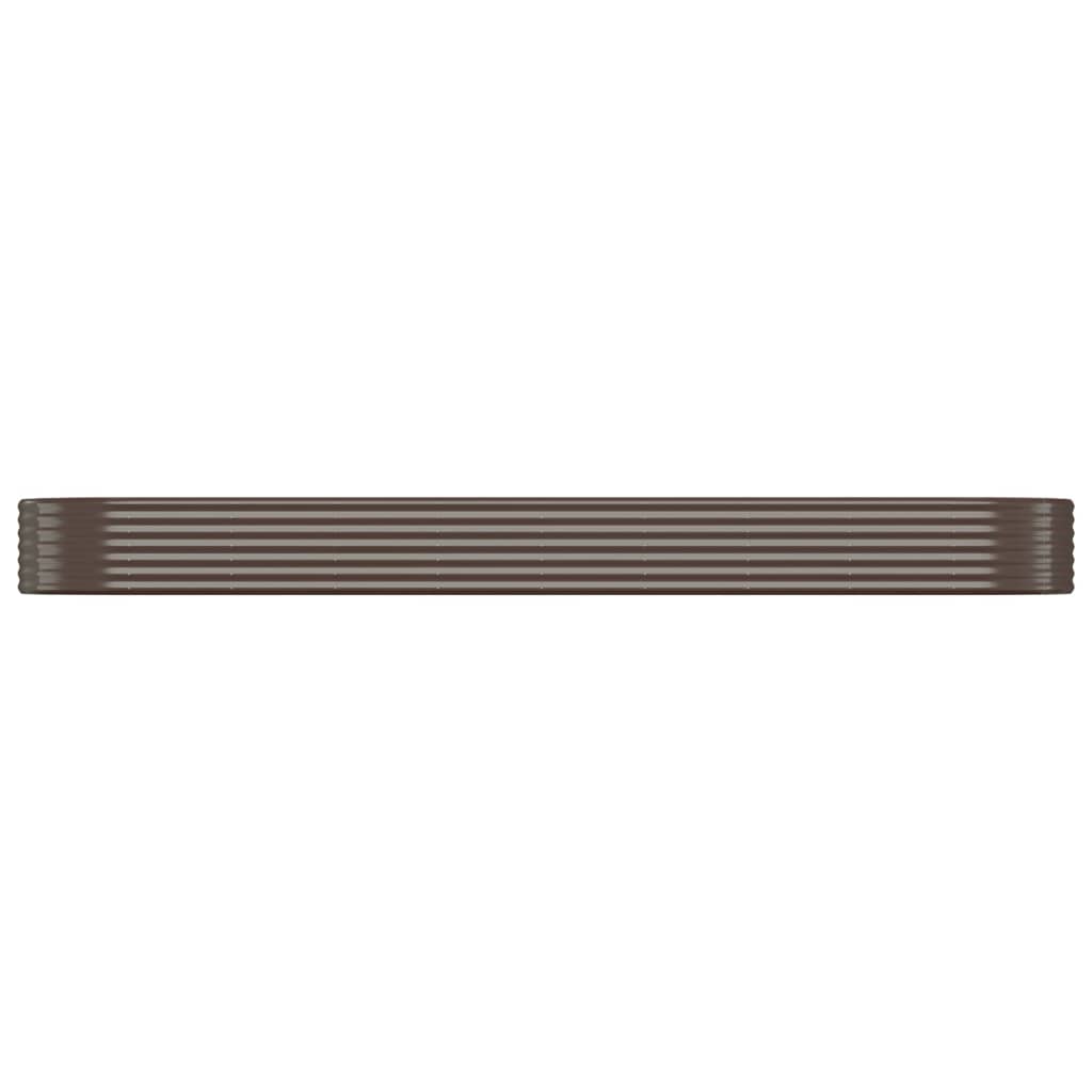 Hochbeet Verzinkter Stahl 396x100x36 cm Braun