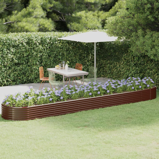 Hochbeet Verzinkter Stahl 507x100x36 cm Braun