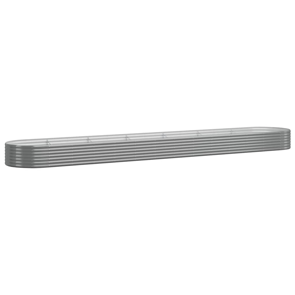 Hochbeet Verzinkter Stahl 544x100x36 cm Grau