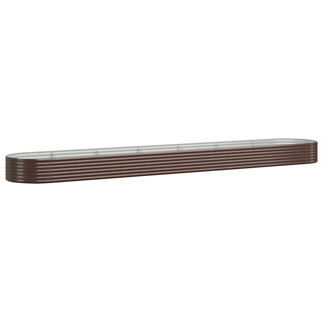 Hochbeet Verzinkter Stahl 544x100x36 cm Braun