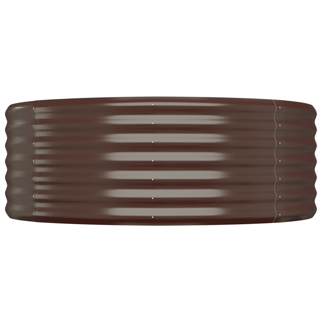 Hochbeet Verzinkter Stahl 544x100x36 cm Braun