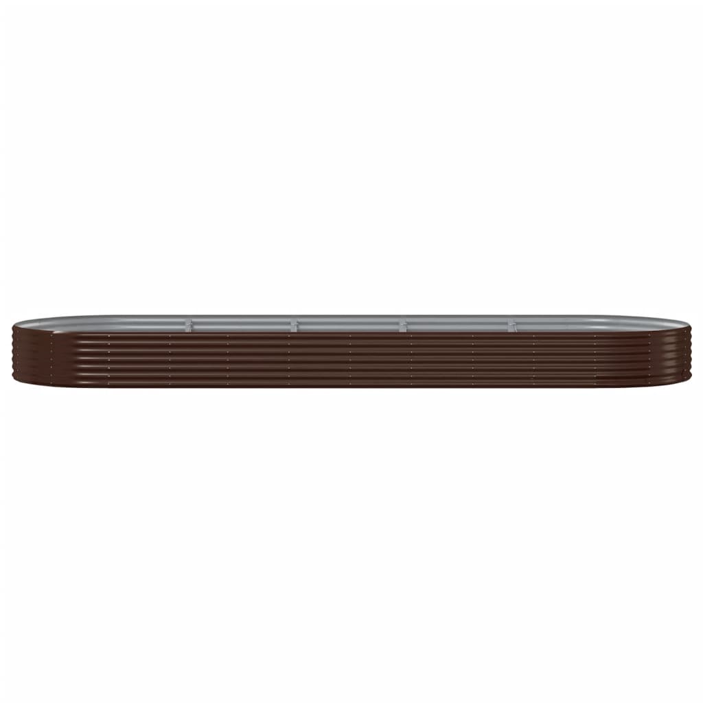 Hochbeet Verzinkter Stahl 450x140x36 cm Braun