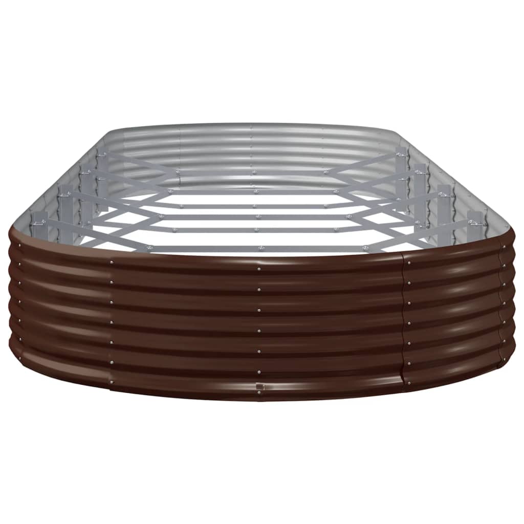 Hochbeet Verzinkter Stahl 450x140x36 cm Braun