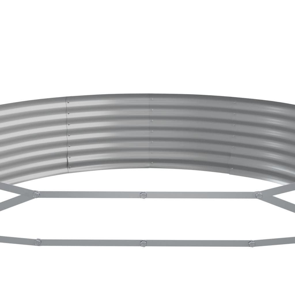 Hochbeet Verzinkter Stahl 523x140x36 cm Braun