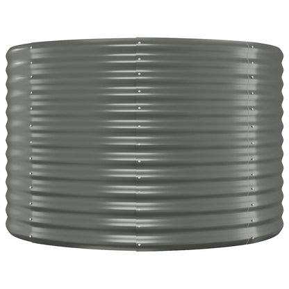 Hochbeet Verzinkter Stahl 100x100x68 cm Grau