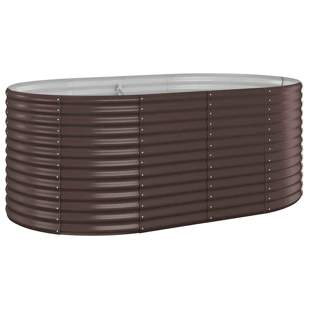 Hochbeet Verzinkter Stahl 175x100x68 cm Braun